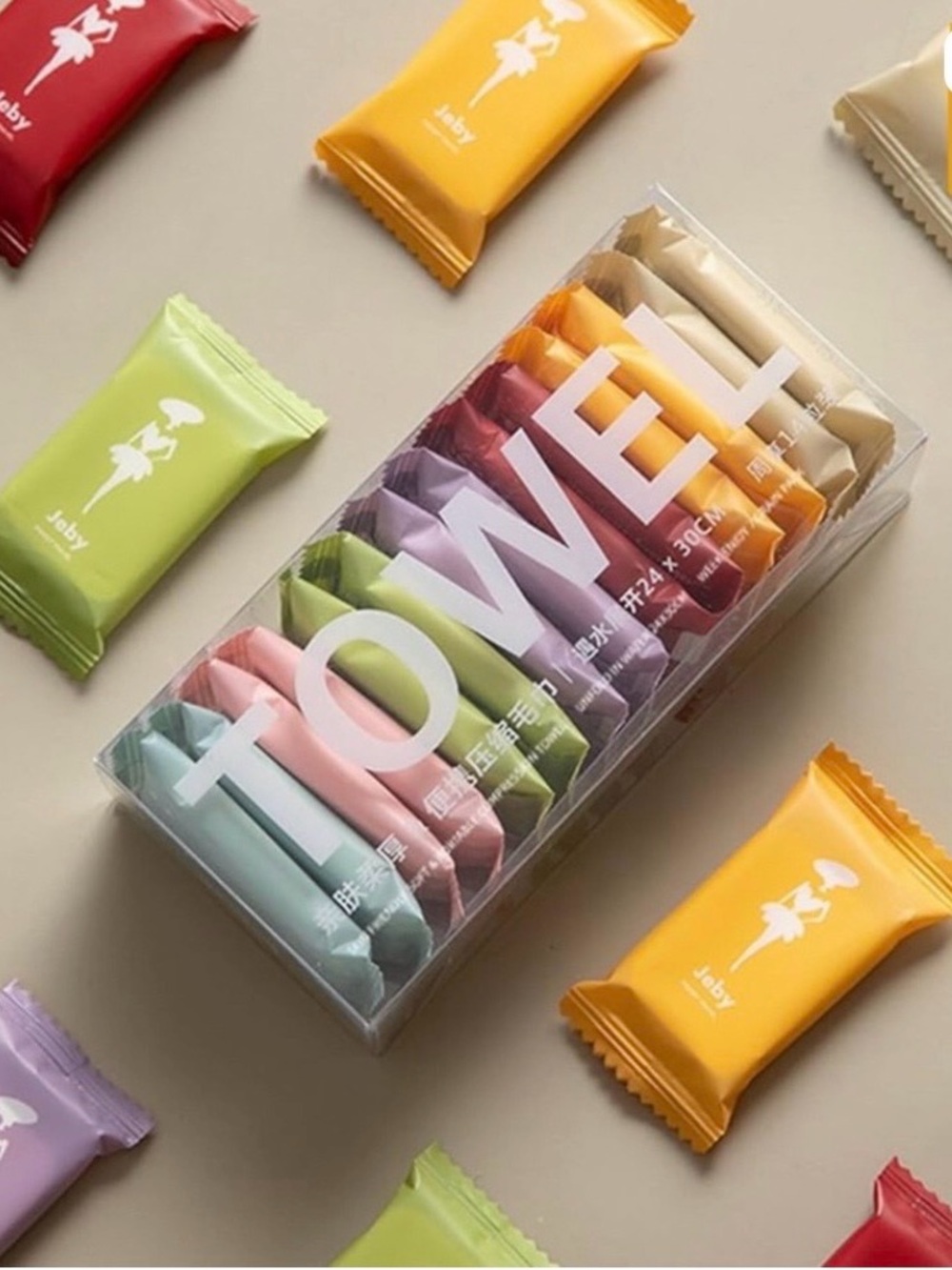 Face Towelettes Portable Compressed pack of 14